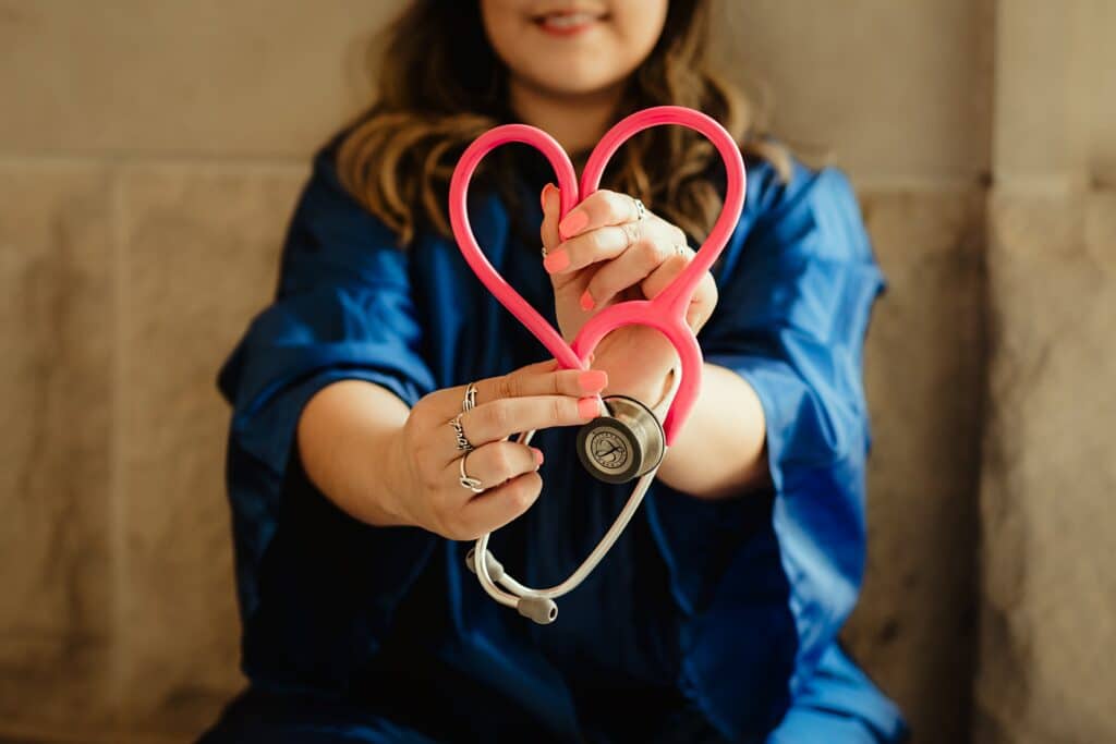 doctor holding medical instrument