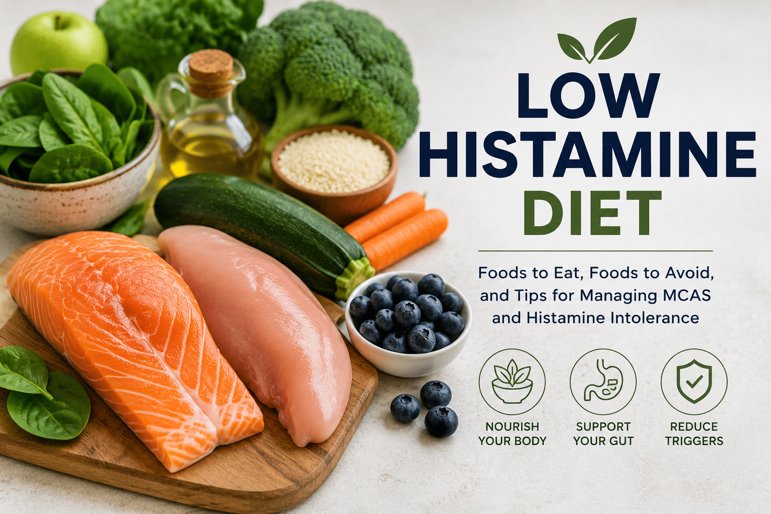 Low Histamine Diet: Foods to Eat, Foods to Avoid, and Why It Matters
