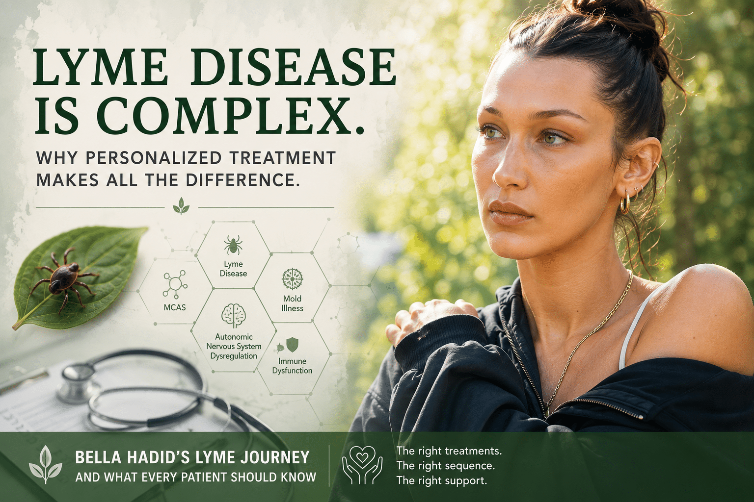 Bella Hadid’s Lyme Disease Journey Highlights an Important Lesson: Successful Treatment Requires More Than Finding the “Best” Clinic